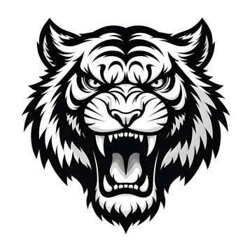 mascot tiger head tato logo