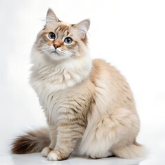 Obraz premium Scottish fold cat isolated on whit background