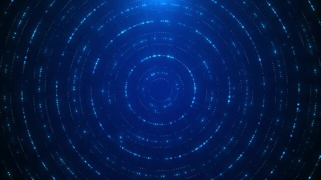 Abstract Network Background. Big data Flow design data speed blockchain innovation Ai data, line Digital technology speed connect Hi Tech metaverse High technology technology background round circle