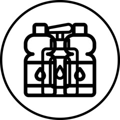 Bottle single icon vector illustration