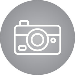Camera single icon vector illustration