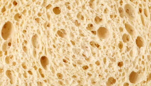 Bread crumb texture closeup. - Powered by Adobe
