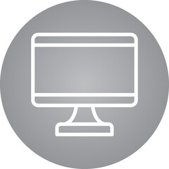 Screen single icon vector illustration