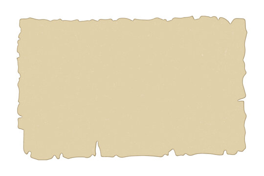 Old Torn Parchment Vector Isolated Vintage Paper Texture Background. Vintage worn faded parchment background 