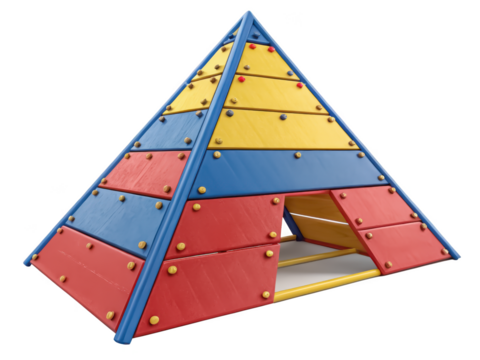 Playground climbing triangle png kids climbing frame png playground equipment png children climbing triangle png outdoor play structure png play equipment png transparent background image