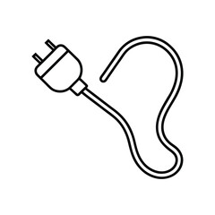 surge protectors line art on white background