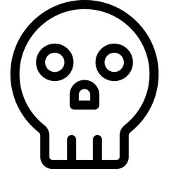Skull single icon vector illustration