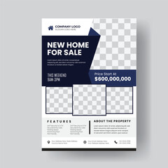 Modern Real Estate Flyer Template New Home for Sale Open House Weekend