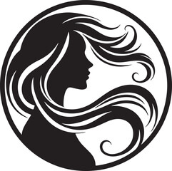 Minimalist Woman Profile Silhouette Inside Circle Frame

Modern Woman Head Silhouette – Elegant Beauty Vector

