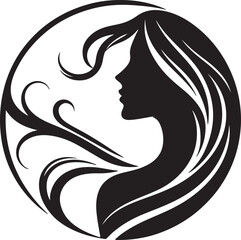 Minimalist Woman Profile Silhouette Inside Circle Frame

Modern Woman Head Silhouette – Elegant Beauty Vector

