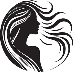 Minimalist Woman Profile Silhouette Inside Circle Frame

Modern Woman Head Silhouette – Elegant Beauty Vector

