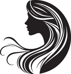 Modern Woman Head Silhouette – Elegant Beauty Vector

Graceful Lady Silhouette with Long Hair – Fashion Vector Art

Minimalist Woman Profile Silhouette Inside Circle Frame

