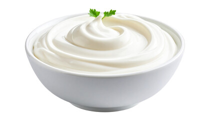 Cream bowl isolated on transparent background. Png