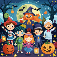 halloween kids background