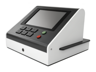 Retail point-of-sale terminal png POS terminal png payment terminal png card reader png cash register png checkout terminal png transparent background image