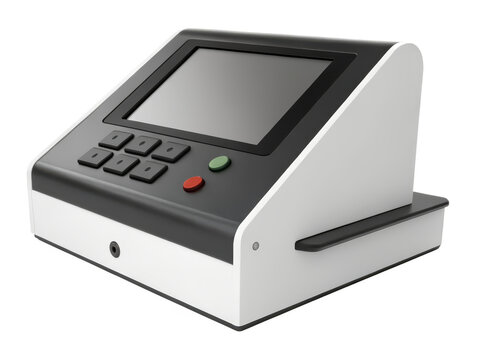 Retail point-of-sale terminal png POS terminal png payment terminal png card reader png cash register png checkout terminal png transparent background image