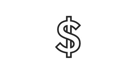 Obraz premium dollar sign on a rope