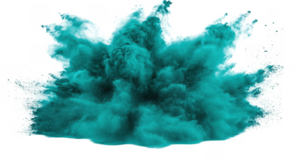 Abstract Teal Exploding Color Powder