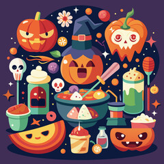 halloween seamless pattern