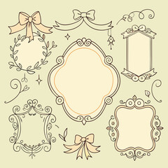 set of vintage frames