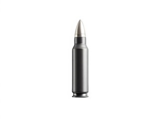 A single bullet isolated on transparent background is ready for use