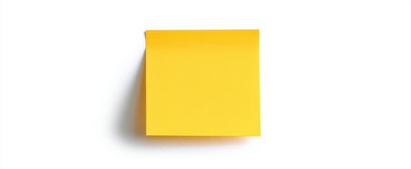 The bright yellow sticky note ready for ideas and reminders.