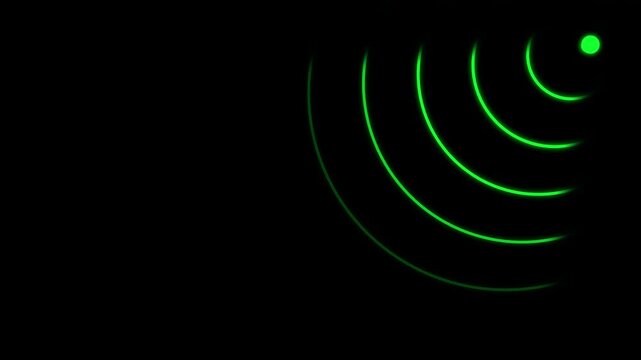 wi-fi signal icon animated video 4k antenna sign. wi-fi symbol wireless network icon animated 4k