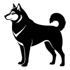 vector illustration of a dog