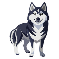 vector illustration of a dog