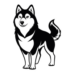 vector illustration of a dog