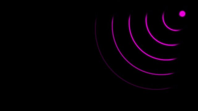 wi-fi signal icon animated video 4k antenna sign. wi-fi symbol wireless network icon animated 4k