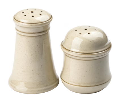 Salt and pepper shaker set png seasoning png spice containers png salt shaker png pepper shaker png isolated on white background image