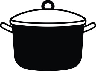 cooking pot vector illustration