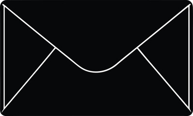 vector illustration of a black and white paper clip