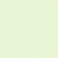 White polka dot seamless pattern on pistachio green background with small repeating dots