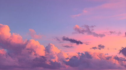 Obraz premium Coral to lavender gradient with elegant sunset transition