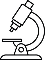 microscope isolated on white