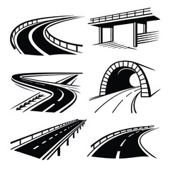 Ancient Greek Column and Temple Vector Illustration