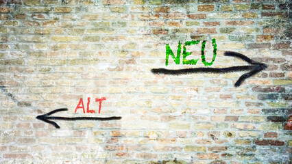 Signposts the direct way to new versus old