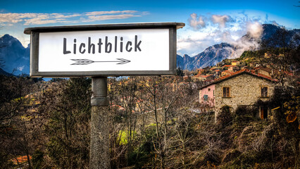 Signposts the direct way to the Ray of Hope