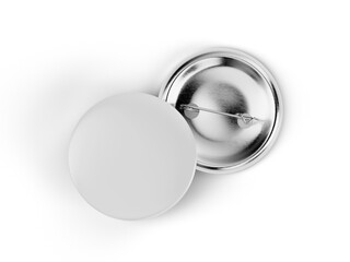 Premium Round Pin Button Badge Mockup front and back for Branding and Promotion
