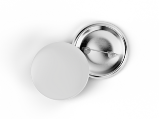 Premium Round Pin Button Badge Mockup front and back for Branding and Promotion