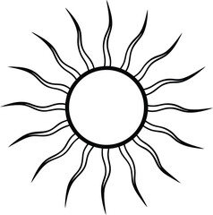 abstract sun vector illustration