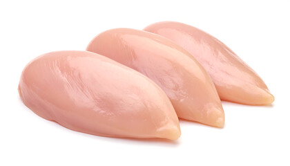 Fresh Raw Chicken Breasts Neatly Arranged