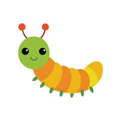 Caterpillar clipart vector art illustration