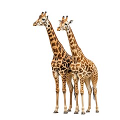 Obraz premium giraffe on white background