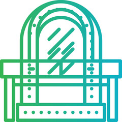 Mirror single icon vector illustration