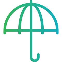 Umbrellas single icon vector illustration