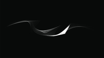 Dot particle sport tech dynamic wave vector background
