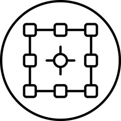 Target single icon vector illustration